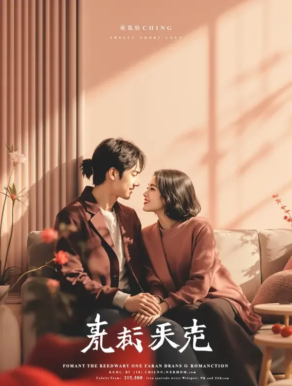 短剧全集《冰教授的甜蜜合约》封面，甜宠题材短剧海报
