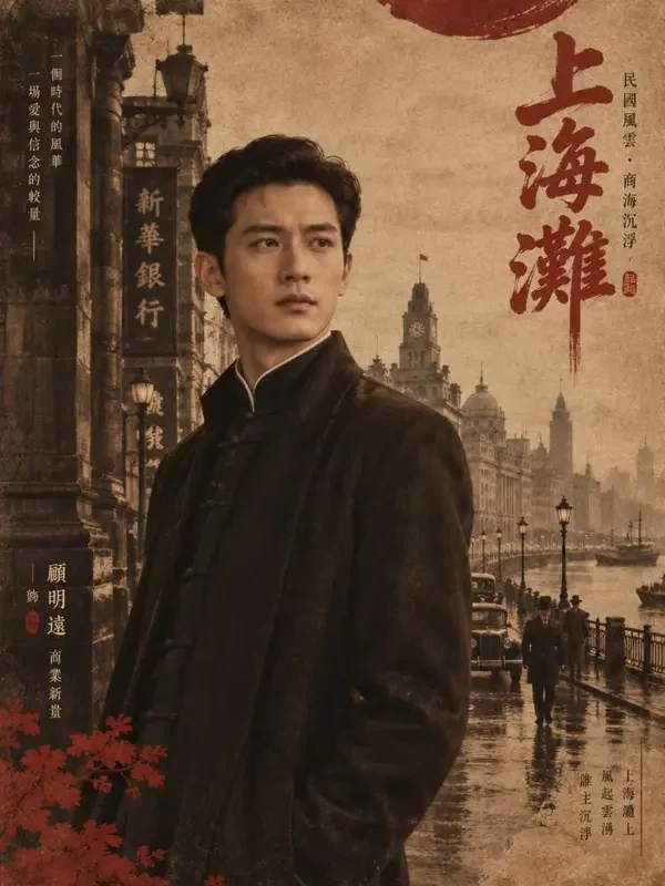短剧全集《九爷的逆袭生意经》封面，民国传奇题材短剧海报